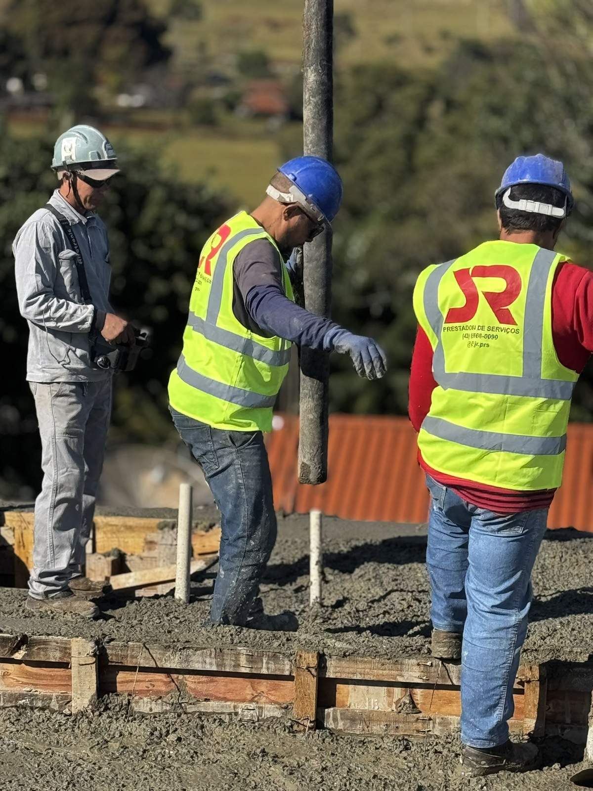 Concretagem da laje